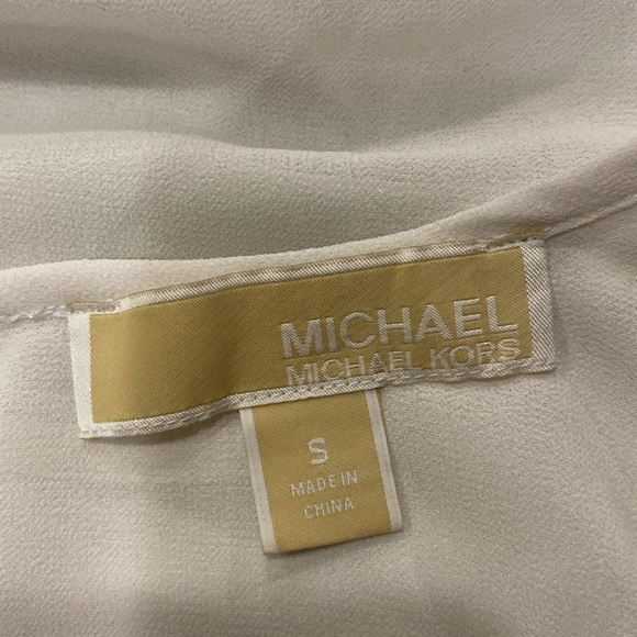Michael Kors Sheer Top with Eyelet Trim Size Small - Picture 6 of 6